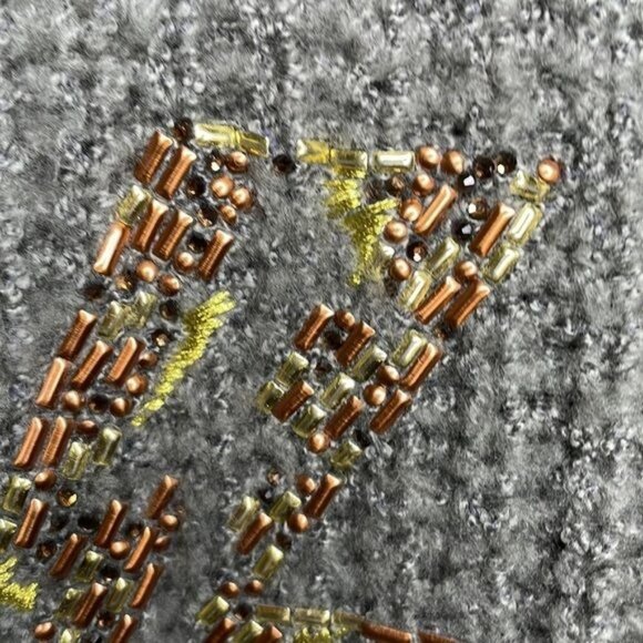 NWT Torrid Size 1X Gray Lightning Bolt Slouchy Tunic Chunky Knit Sweater $76 - Picture 7 of 12